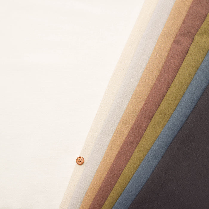 C/L Ripstop Triple Washer Fabric - Plain - nomura tailor