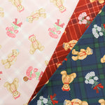 Polyester Twill Print Fabric - Classical Modern MISAKO AOKI - Dream Bear - nomura tailor