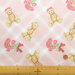 Polyester Twill Print Fabric - Classical Modern MISAKO AOKI - Dream Bear - nomura tailor