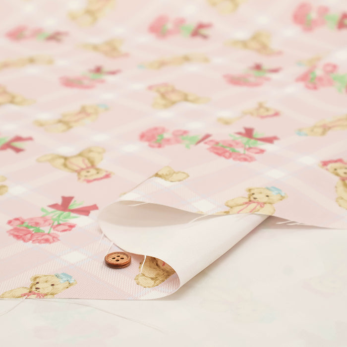 Polyester Twill Print Fabric - Classical Modern MISAKO AOKI - Dream Bear - nomura tailor