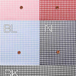 Cotton Broad Print Laminated Fabric Gingham Check - nomura tailor