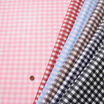 Cotton tip dyed and erased laminated fabric gingham check - nomura tailor
