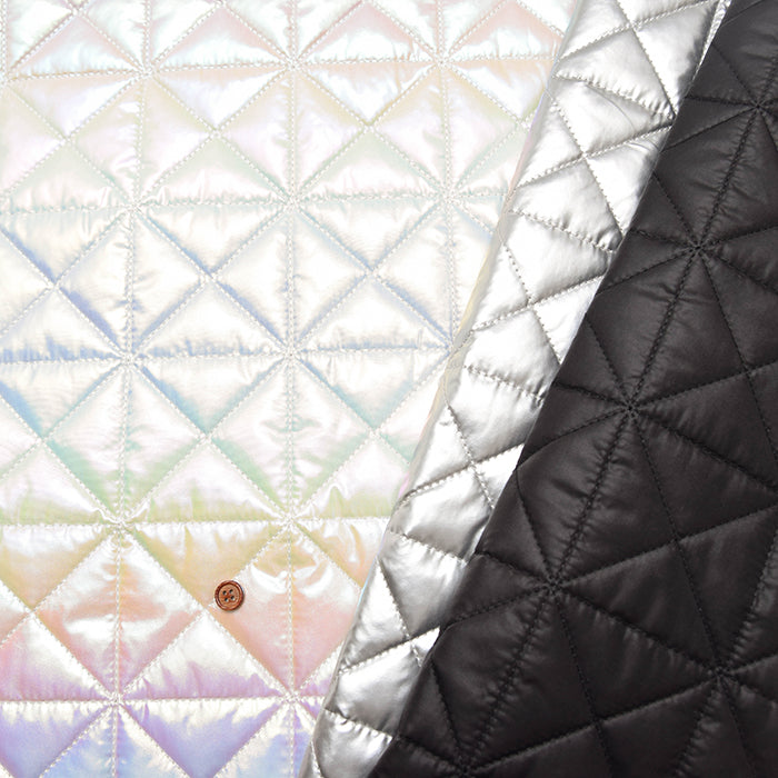 Polyester Quilted Fabric - Metallic - nomura tailor