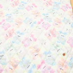 Peach Skin Finish Quilting Polyester Fabric - ima DOKI kids - Rainbow animal - nomura tailor