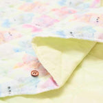 Peach Skin Finish Quilting Polyester Fabric - ima DOKI kids - Rainbow animal - nomura tailor