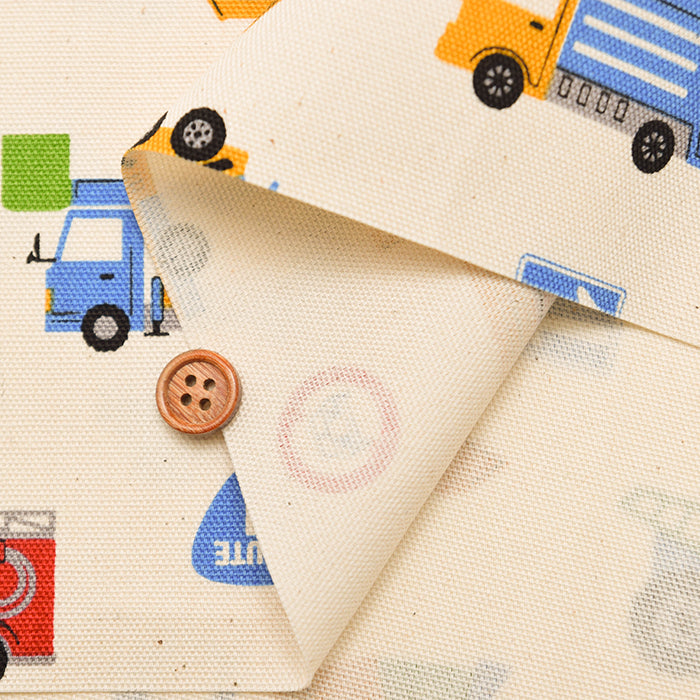 Cotton Oxford Fabric - Favorite Series - Working Vehicles - nomura tailor