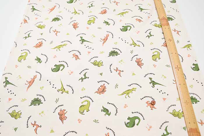Cotton Oxford Fabric - Favorite Series - Innocent dinosaur - nomura tailor