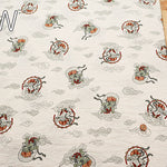 Cotton Ripple-printed Fabric Favorite Series - The God of Wind and Thunder - nomura tailor
