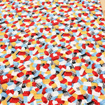 Water repellent Cotton Oxford Fabric -  Nanikore Series - BLOCK HIDE AND SEEK - nomura tailor