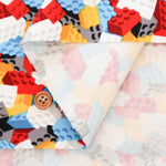 Water repellent Cotton Oxford Fabric -  Nanikore Series - BLOCK HIDE AND SEEK - nomura tailor