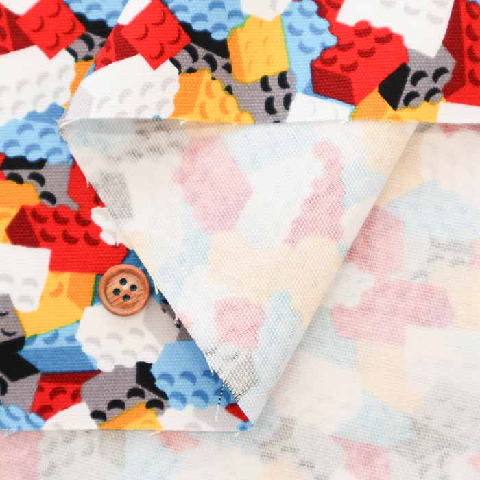 Water repellent Cotton Oxford Fabric -  Nanikore Series - BLOCK HIDE AND SEEK - nomura tailor