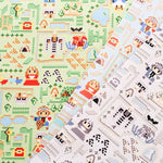 Water repellent Cotton Oxford Fabric -  Nanikore - DOT PICTURE MAP - nomura tailor