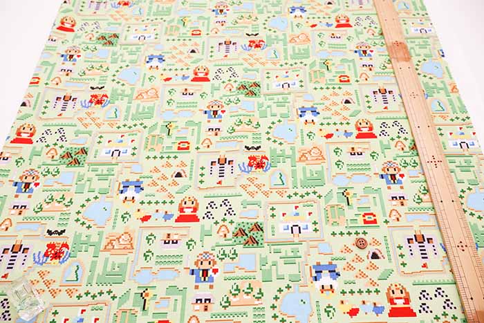 Water repellent Cotton Oxford Fabric -  Nanikore - DOT PICTURE MAP - nomura tailor