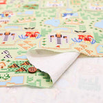Water repellent Cotton Oxford Fabric -  Nanikore - DOT PICTURE MAP - nomura tailor