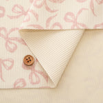 Made in China Nerori Rose Polyester Fine Corduroy Print Fabric - Ribbon - nomura tailor