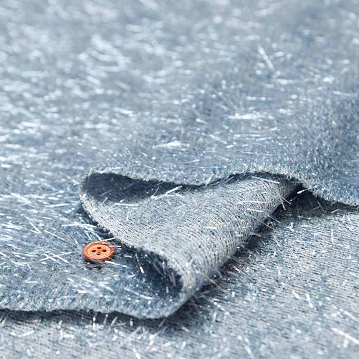 Made in China - Polyester Lurex Shaggy Knit Fabric - Plain - nomura tailor