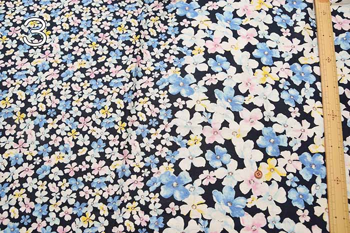 C/L Sheeting Printed Fabric momen-t Spraying Flower - nomura tailor