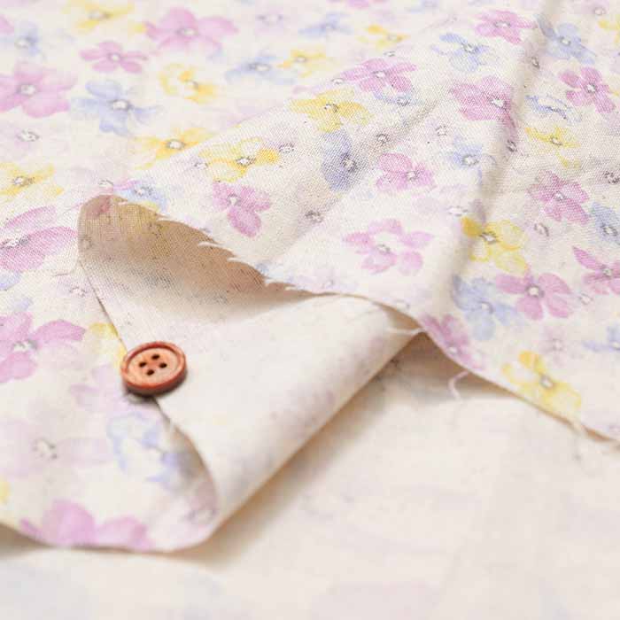 C/L Sheeting Printed Fabric momen-t Spraying Flower - nomura tailor
