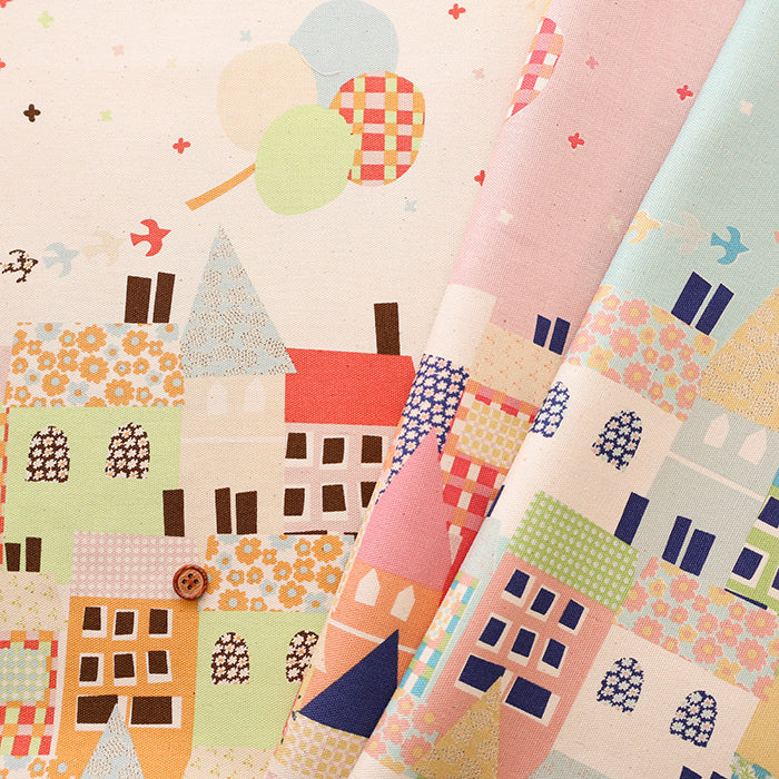 Cotton Oxford Fabric - Hanauta flower rain - nomura tailor