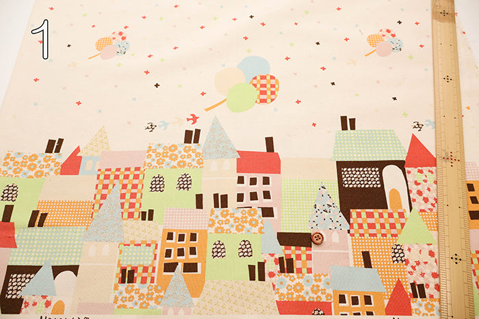 Cotton Oxford Fabric - Hanauta flower rain - nomura tailor