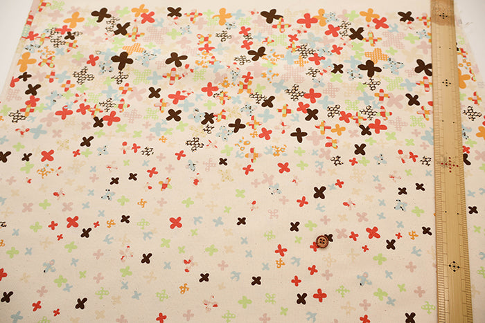 Cotton Oxford Fabric - Hanauta flower rain - nomura tailor