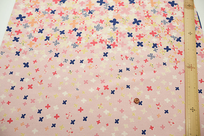 Cotton Oxford Fabric - Hanauta flower rain - nomura tailor