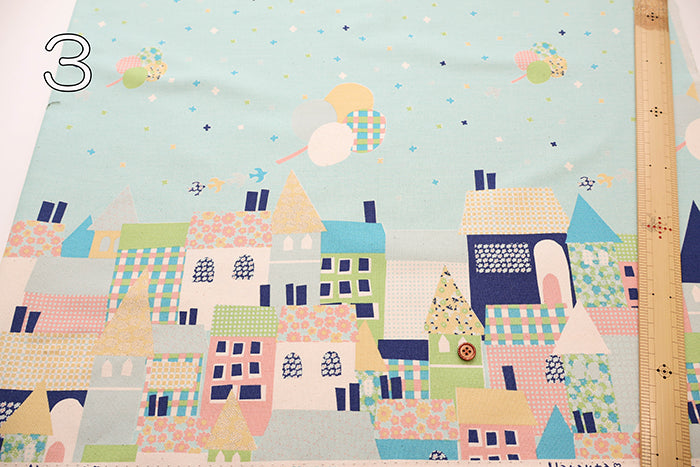 Cotton Oxford Fabric - Hanauta flower rain - nomura tailor