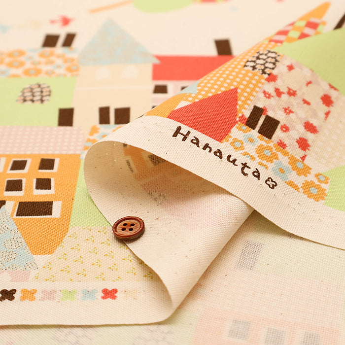 Cotton Oxford Fabric - Hanauta flower rain - nomura tailor