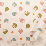Cotton muslin Fabric - JAPAN - The three wise monkeys - nomura tailor