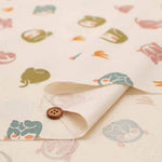 Cotton muslin Fabric - JAPAN - The three wise monkeys - nomura tailor