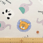 Cotton Oxford Fabric - Hi! my zoo Animal Toys - nomura tailor