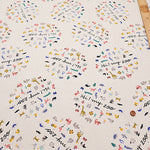 Cotton Oxford Fabric - Hi! my zoo my zoo Circle Animal - nomura tailor