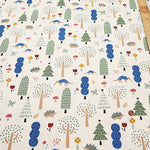 Cotton Oxford Fabric - Hi!  my zoo In the Forest - nomura tailor