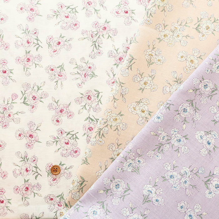 C/L Muslin Print FabricEnsoleille - Turkish bellflower - nomura tailor
