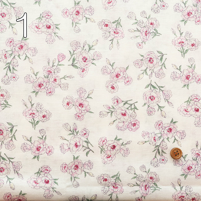 C/L Muslin Print FabricEnsoleille - Turkish bellflower - nomura tailor