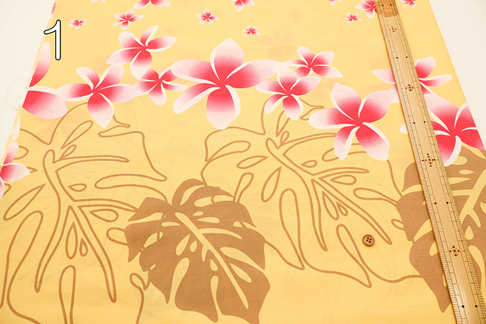 T/C Hawaiian Print Fabric - Plumeria - nomura tailor