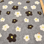 Polyester Felt Fabric – Tufting-Style Flowers - nomura tailor