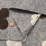 Polyester Felt Fabric – Tufting-Style Flowers - nomura tailor