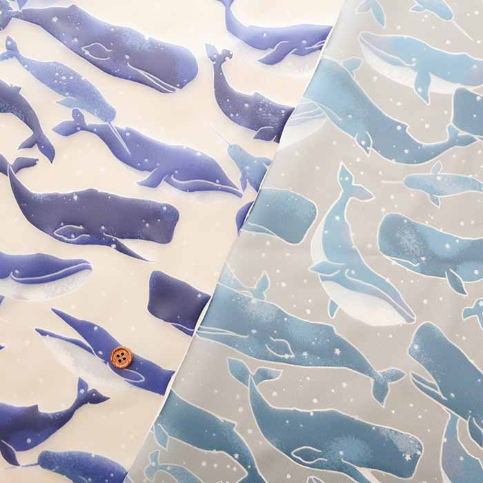 Made in China Soft Urethane Print Fabric - Whale - nomura tailor