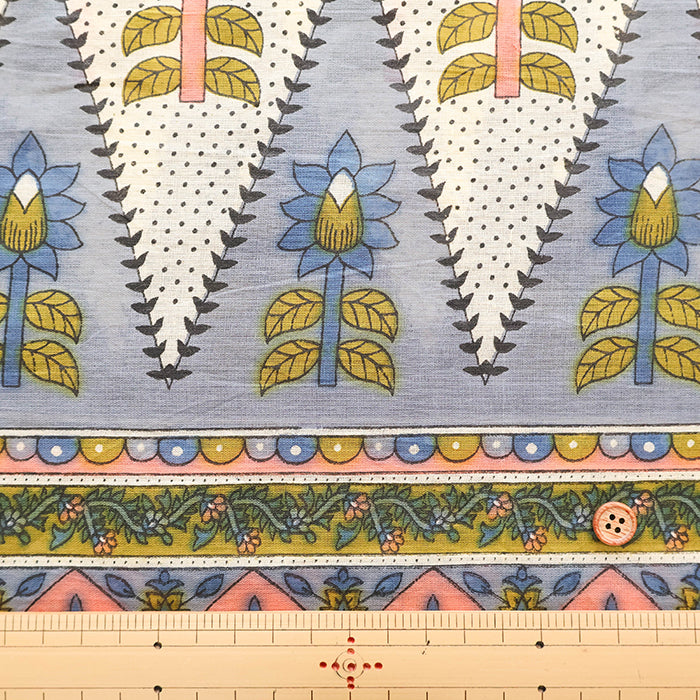 Made in India Cotton Voile Print Fabric - Ethnic - nomura tailor