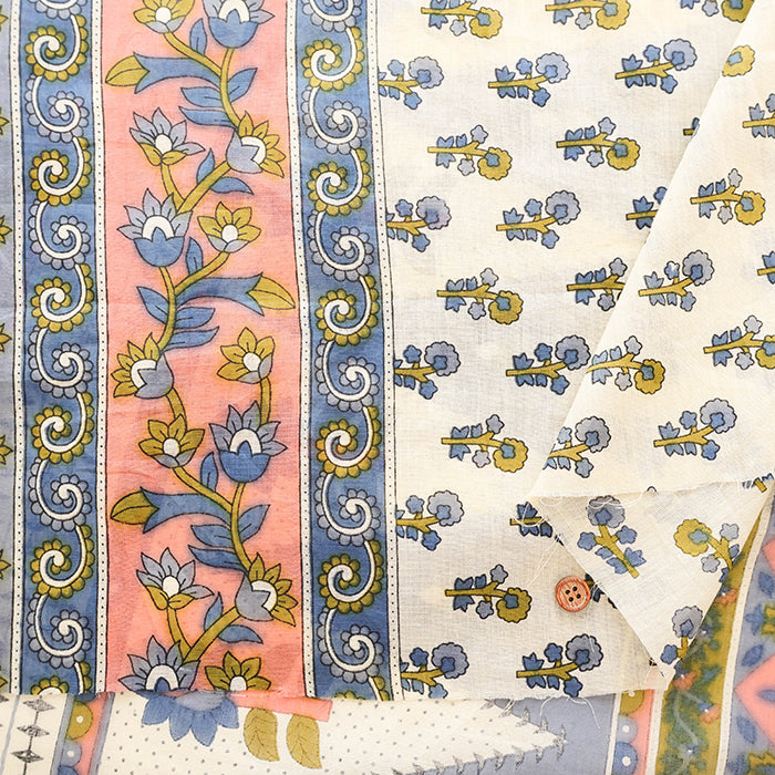 Made in India Cotton Voile Print Fabric - Ethnic - nomura tailor
