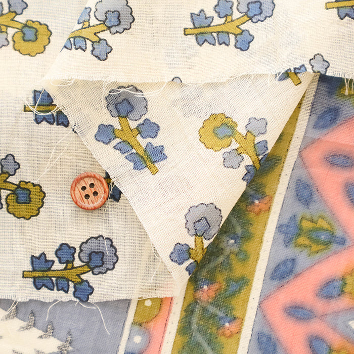 Made in India Cotton Voile Print Fabric - Ethnic - nomura tailor