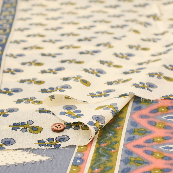 Made in India Cotton Voile Print Fabric - Ethnic - nomura tailor