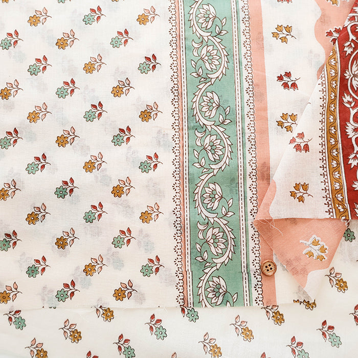 Made in India Cotton Voile Print Fabric - Ethnic - nomura tailor