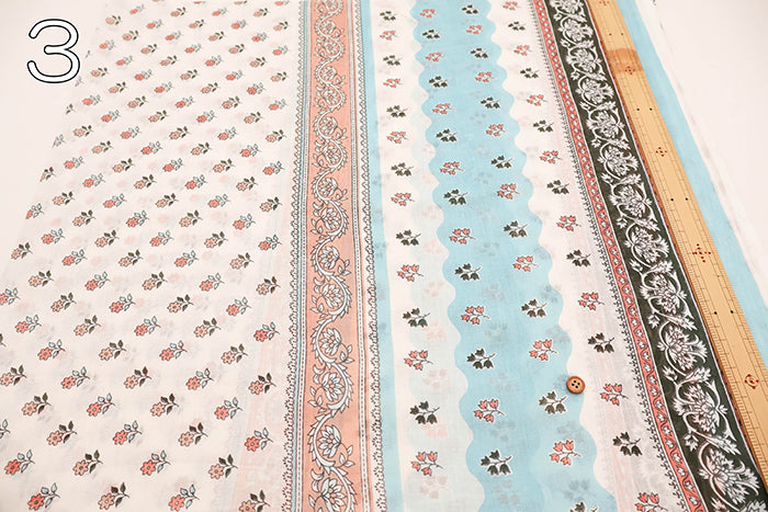 Made in India Cotton Voile Print Fabric - Ethnic - nomura tailor