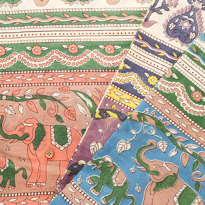 Made in India Cotton Voile Print Fabric - Ethnic - nomura tailor