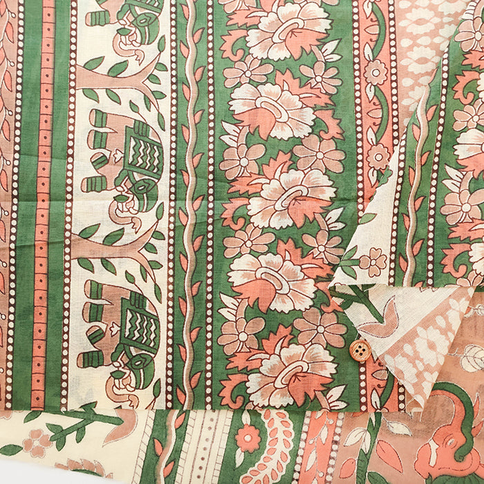Made in India Cotton Voile Print Fabric - Ethnic - nomura tailor