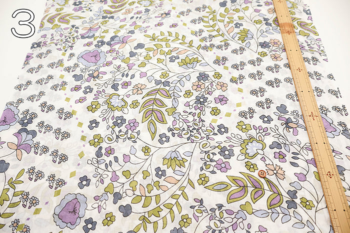 Made in India Cotton Voile Print Fabric - Ethnic - nomura tailor