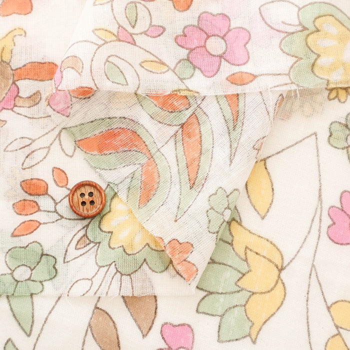Made in India Cotton Voile Print Fabric - Ethnic - nomura tailor