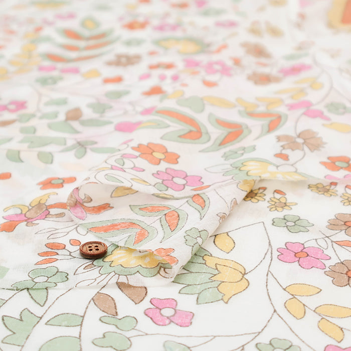 Made in India Cotton Voile Print Fabric - Ethnic - nomura tailor
